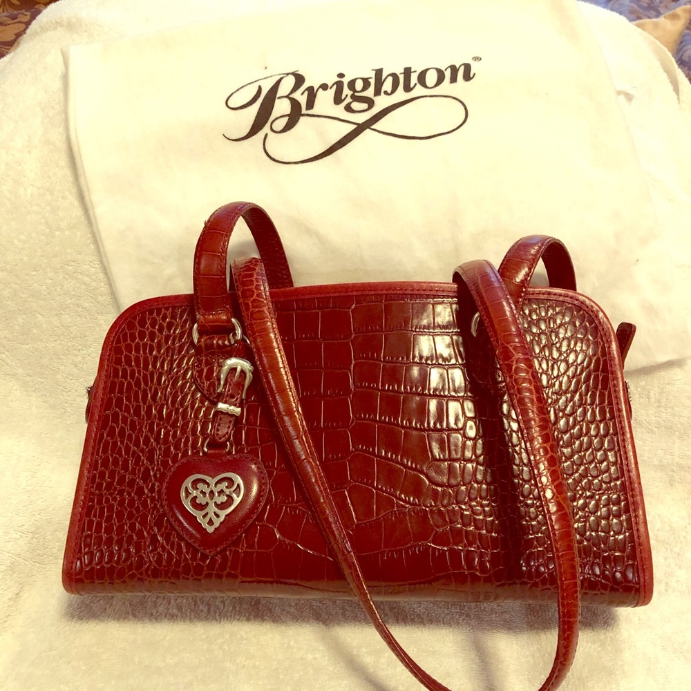 Brighton red satchel- Excellent condition